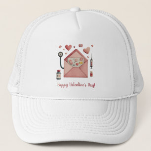 Casquette Carte postale de conception de la Saint-Valentin s