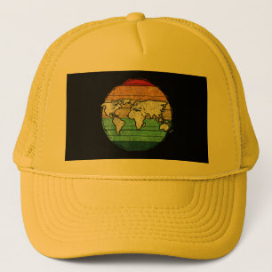 Casquette Carte Retro World