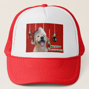 Casquette Cartes de Noël et cadeaux pour Golden Retriever