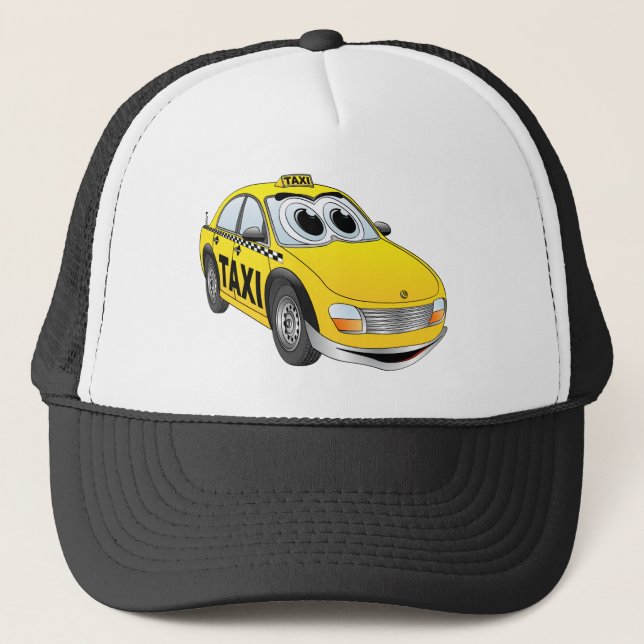 Casquette Carton de taxi jaune (Devant)