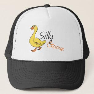 Casquette Cartoon d'oie de bébé d'oie de la main jaune dessi