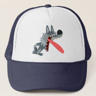 Casquette Cartoon Loup Excité