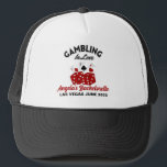 Casquette Casino personnalisé Las Vegas Bachelorette Party<br><div class="desc">Élevez votre soirée de bachelorette Las Vegas avec un chapeau de camionneur personnalisé sur le thème du Casino, parfait pour ajouter du flair et du plaisir à votre célébration. Ce casquette élégant permet la personnalisation avec des noms ou des phrases enjouées, ce qui en fait un souvenir mémorable pour vous...</div>