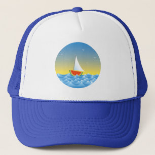 Casquette Casque de camionnette de bateau à eau Watermelon
