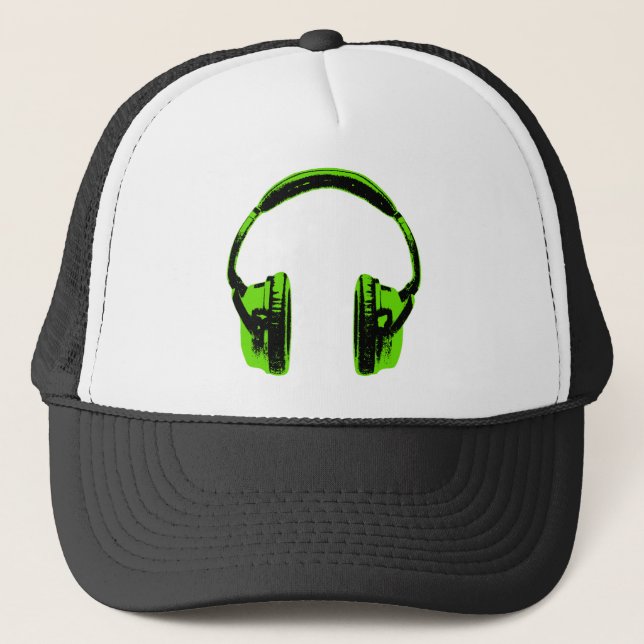 Casquette Casque graphique vert (Devant)