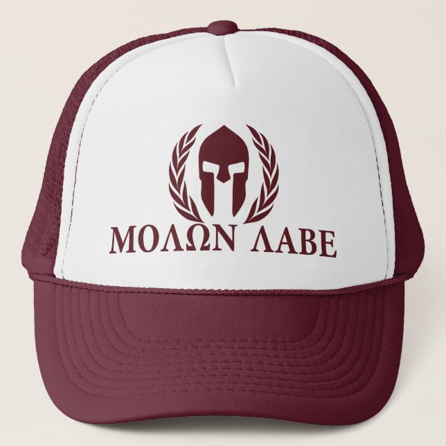 Casquette Casque spartiate de Molon Labe (Devant)