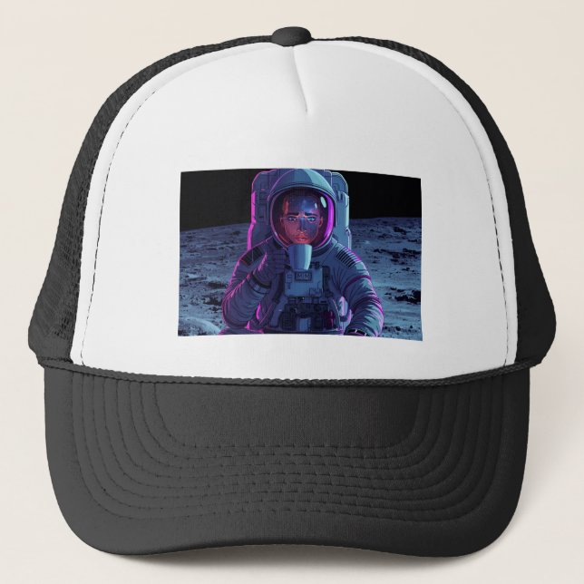 Casquette “Casquette Astronaute Vibes Chill - Vaporwave” (Devant)