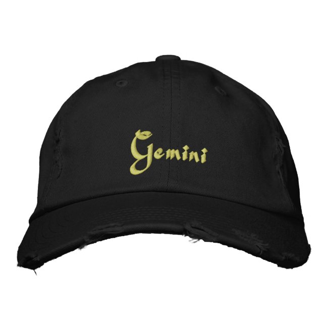 Casquette / Casquette brodé Gemini Zodiac (Devant)