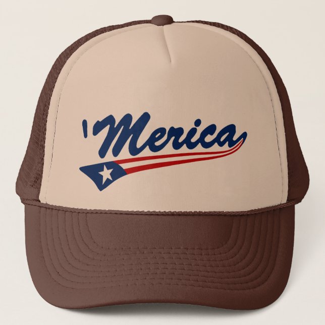 Casquette 'Casquette de camionneur de bruissement de drapeau (Devant)