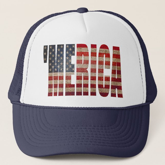 Casquette 'Casquette de camionneur de drapeau affligé par (Devant)