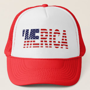 Casquette 'Casquette de camionneur de drapeau de MERICA USA