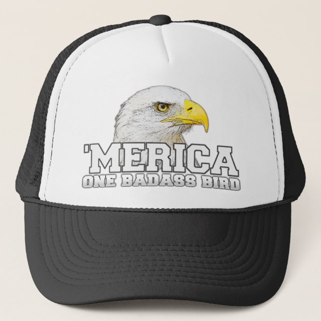 Casquette 'Casquette de camionneur d'oiseau de MERICA un (Devant)
