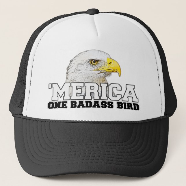 Casquette 'Casquette de camionneur d'oiseau de MERICA un (Devant)