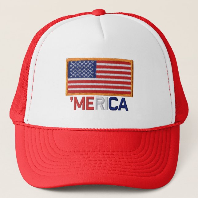 Casquette 'Casquette de correction de drapeau des USA de (Devant)