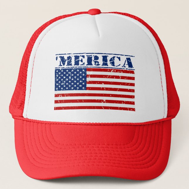 Casquette 'Casquette de drapeau de MERICA USA - (Devant)