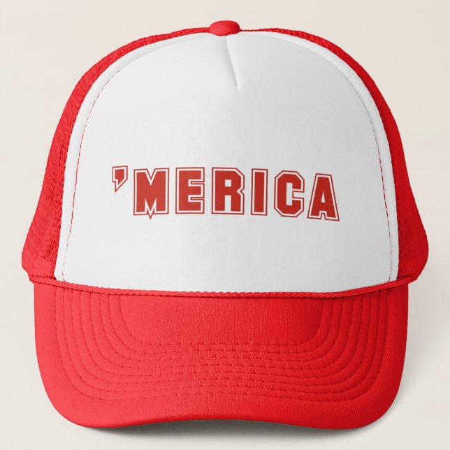 Casquette 'Casquette de MERICA (rouge) (Devant)
