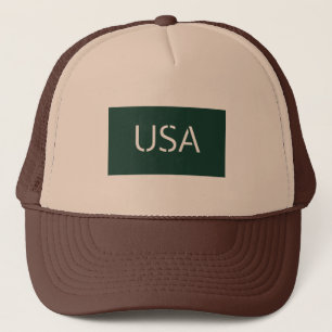 Casquette "Casquette vert chic avec broderie USA pour un V t