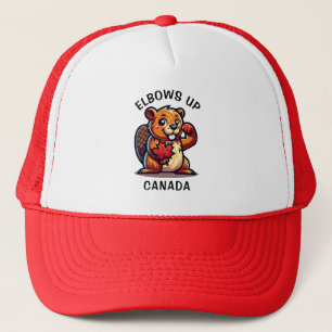 Casquette Castor avec feuille d'érable et coudes au Canada B