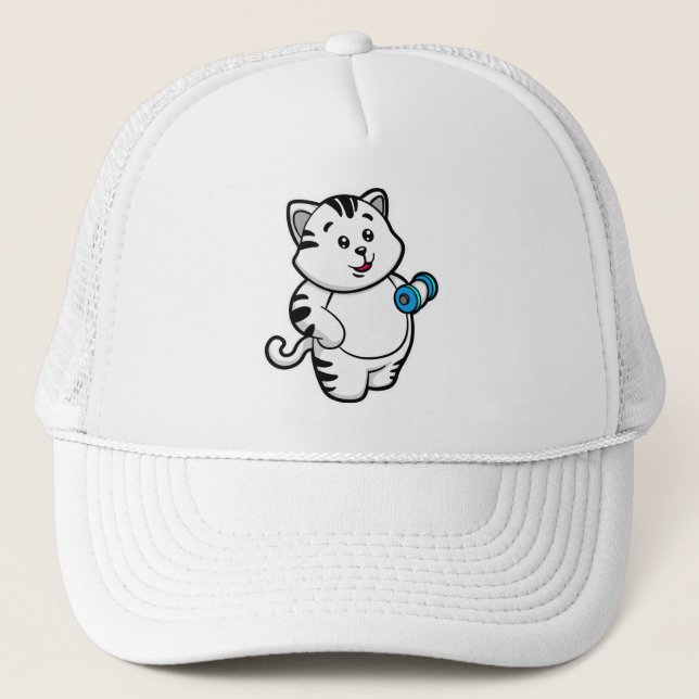 Casquette Cat Biceps formation avec Dumbbell (Devant)