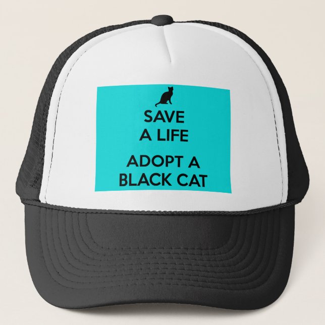 Casquette Cat Black Cat Black Cat Appreciation Day Adopt (Devant)