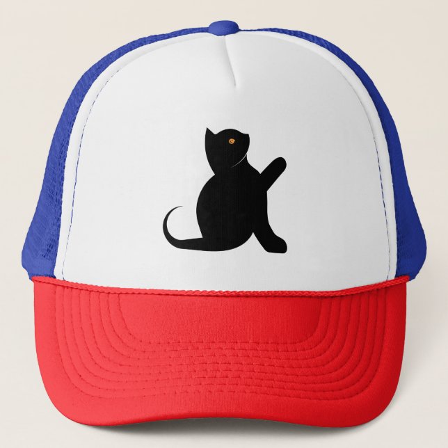 Casquette Cat dit bonjour (Devant)