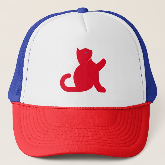 Casquette Cat dit bonjour (Devant)