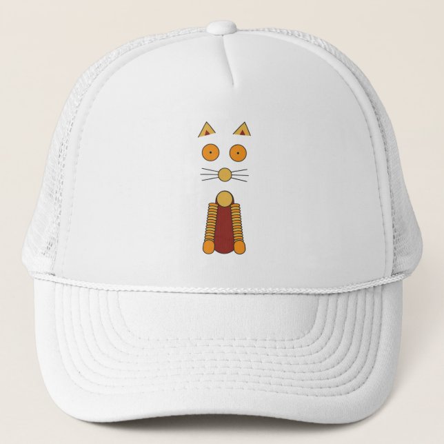Casquette CAT orange (Devant)