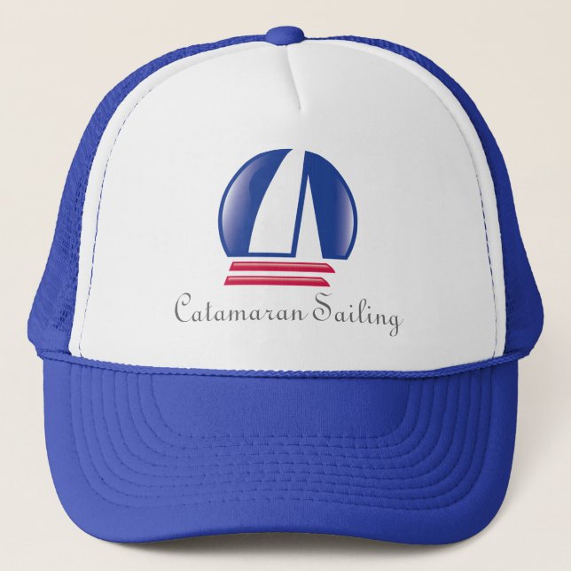 Casquette Catamaran Sailing_Pontoon Racing_Blue Moon (Devant)