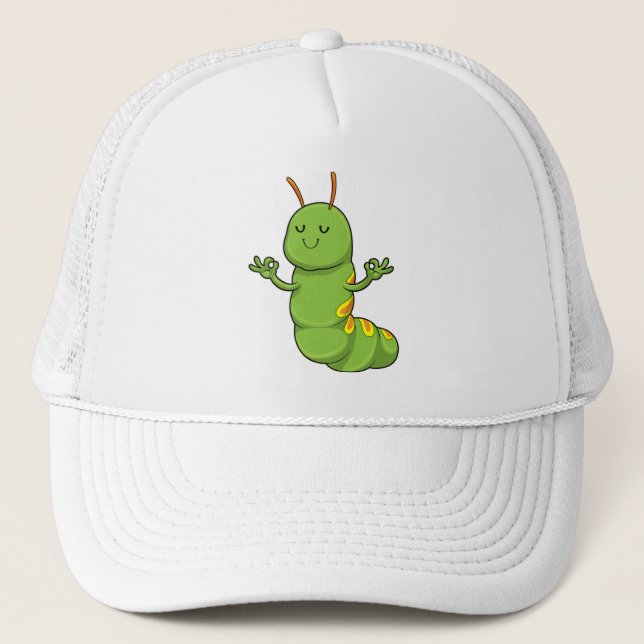 Casquette Caterpillar à la Méditation du Yoga (Devant)