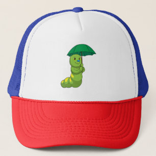 Casquette Caterpillar à la pluie avec parapluie