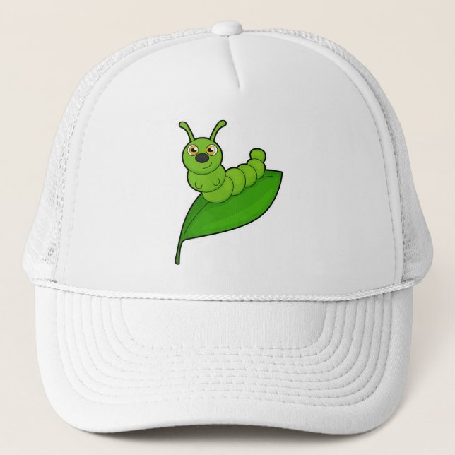 Casquette Caterpillar avec feuille (Devant)