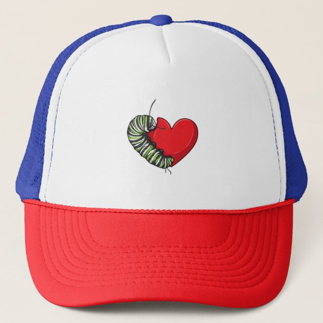 Casquette Caterpillar love heart (Devant)