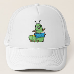 Casquette Caterpillar Nerd avec livre et lunettes