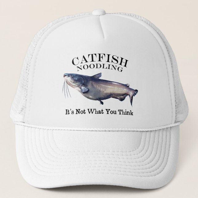 Casquette Catfish Noodling Ce n'est pas ce que vous pensez (Devant)