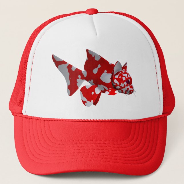 Casquette Catfish rouge (Devant)