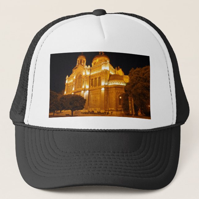 Casquette Cathédrale de Varna la nuit (Devant)