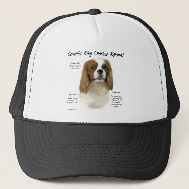 Casquette Cavalier King Charles Spaniel (Blenheim) Histoire (Devant)