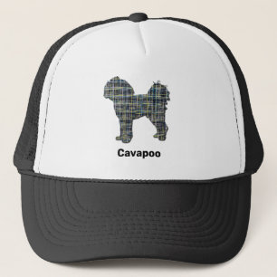Casquette Cavapoo Cute Chien Grille Silhouette Personnalisée