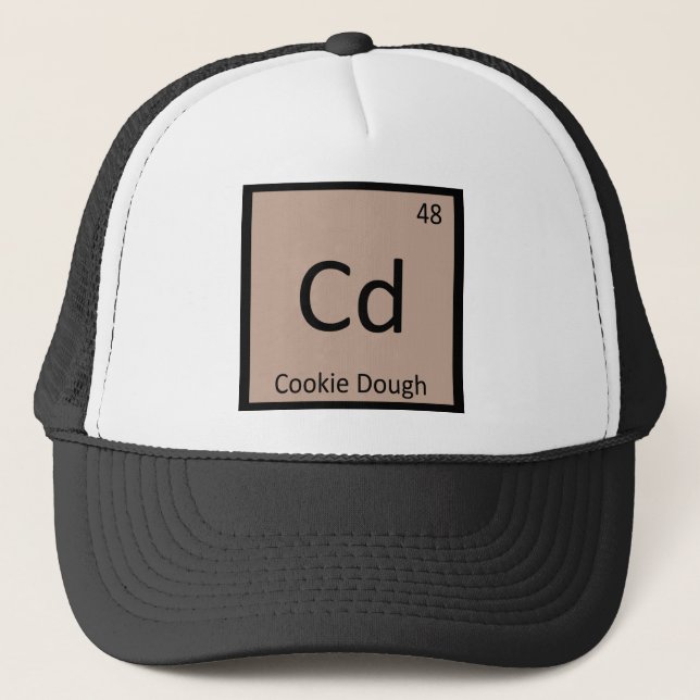 Casquette Cd - Chimie de la pâte à cookie Symbole du tableau (Devant)
