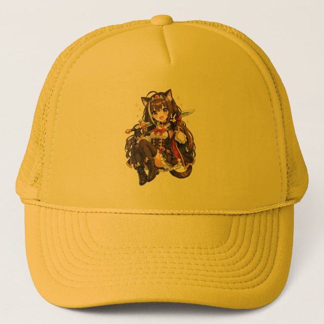 Casquette Ce chapeau de fille anime pastel mignon (Devant)
