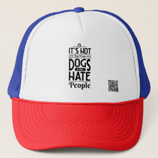 Casquette Ce n'est pas que j'aime les chiens