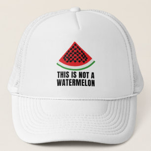 Casquette Ce n'est pas une pastèque - Palestinien keffiyeh