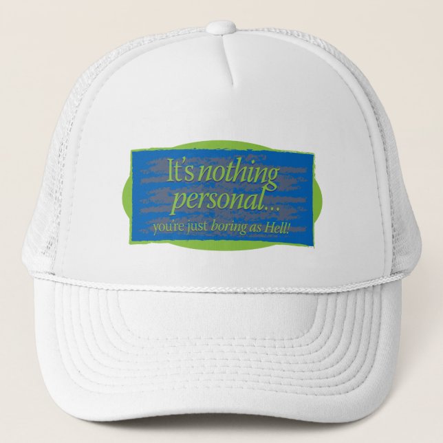 Casquette Ce n'est rien de personnel Blue Gfx (Devant)