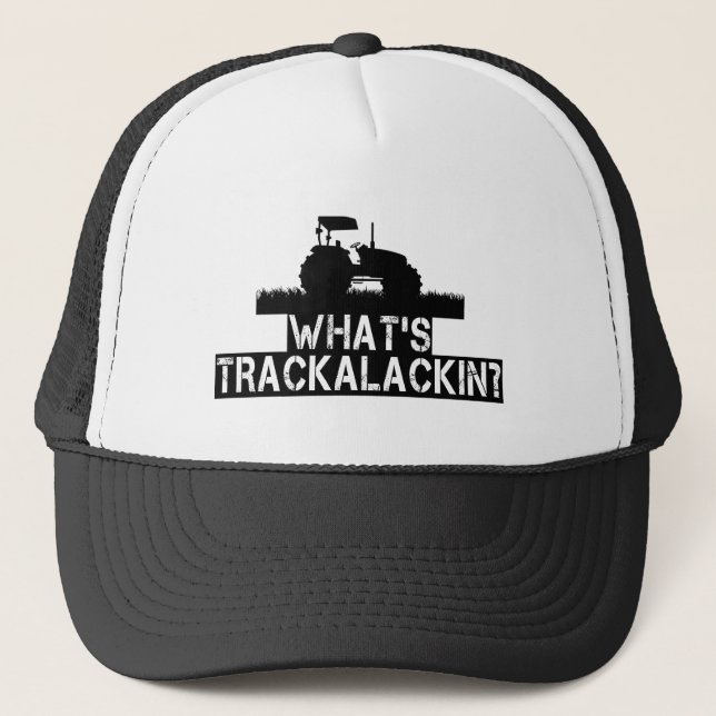 Casquette Ce qui est tracteur drôle de Trackalackin (Devant)