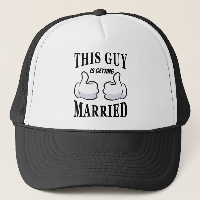 Casquette Ce type se marie (Devant)