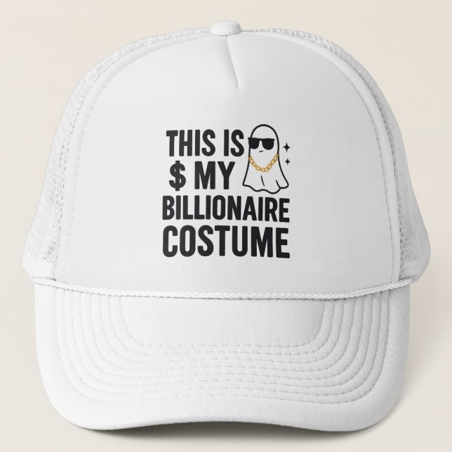 Casquette Ceci est mon costume de milliardaire Chaîne fantôm (Devant)