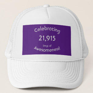 Casquette Célébration de 21 915 jours de splendeur 60e anniv
