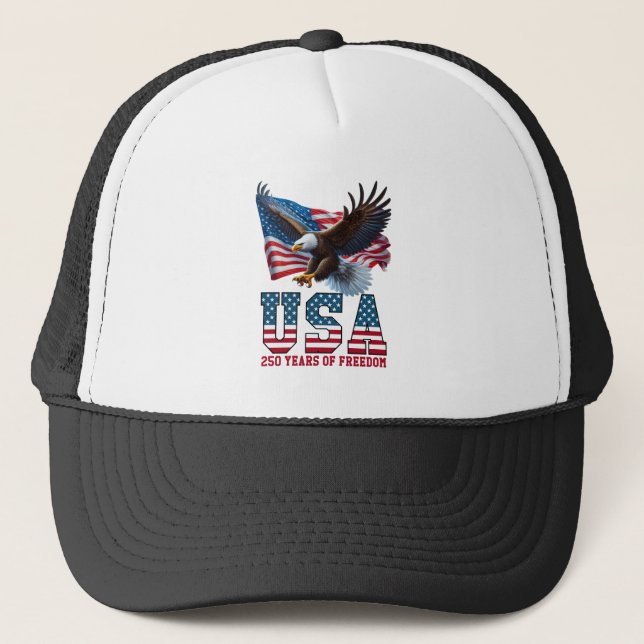 Casquette Célébration de la liberté de l'aigle du drapeau am (Devant)