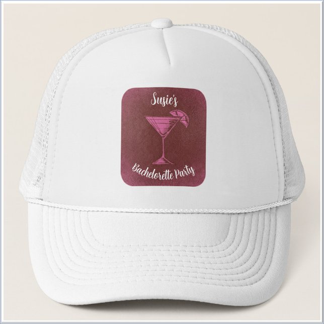 Casquette Célébration du Cocktail Rose Cute (Créateur téléchargé)