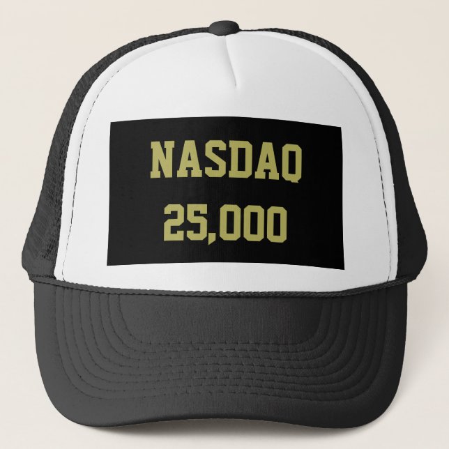 Casquette Célébration du NASDAQ 25000 en Bourse (Devant)